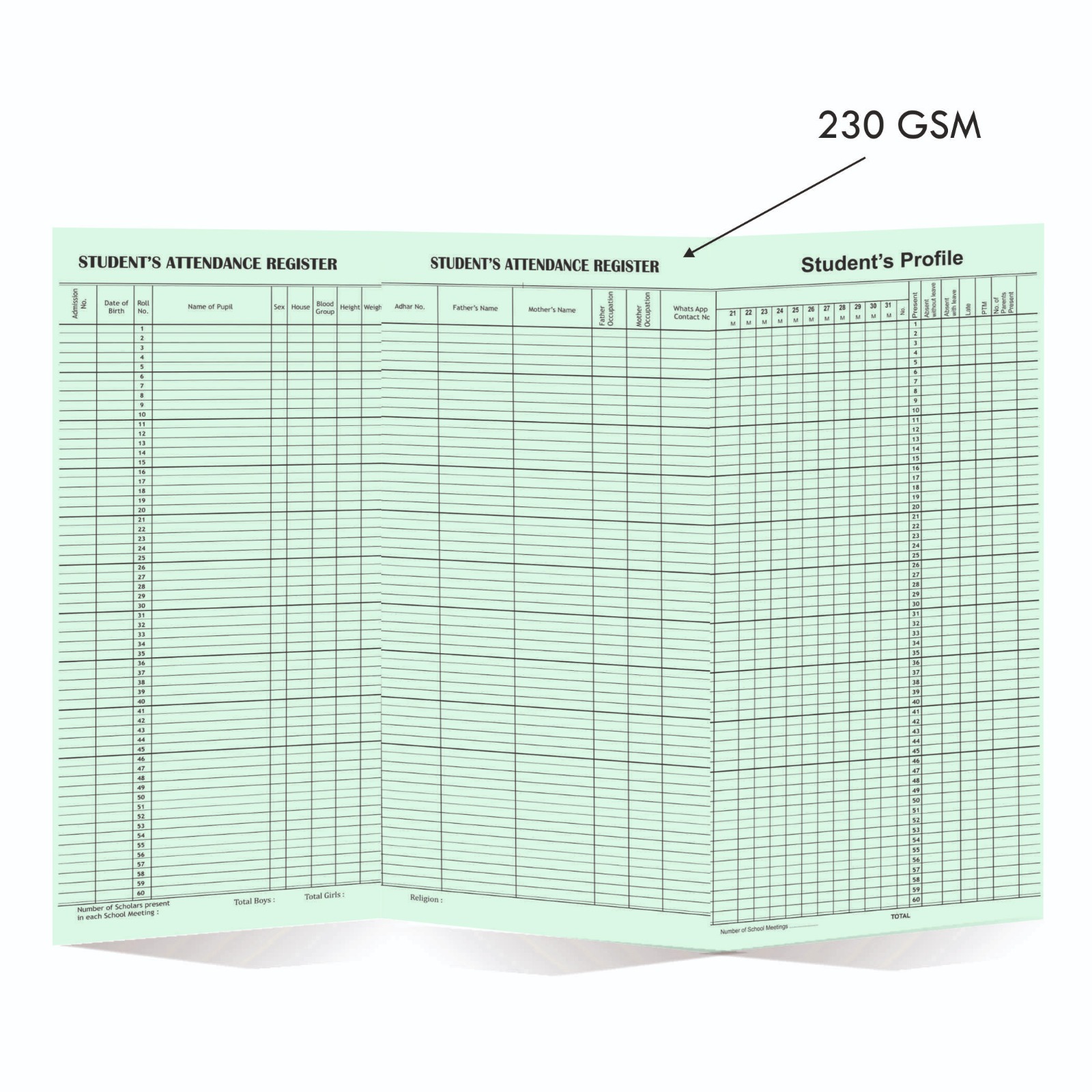 Student Attendance Register - View 3